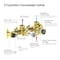 Kibi Circular 2 Function Thermostatic Shower System With Rough In Valve- Brushed Gold KSF410BG - alternate 9